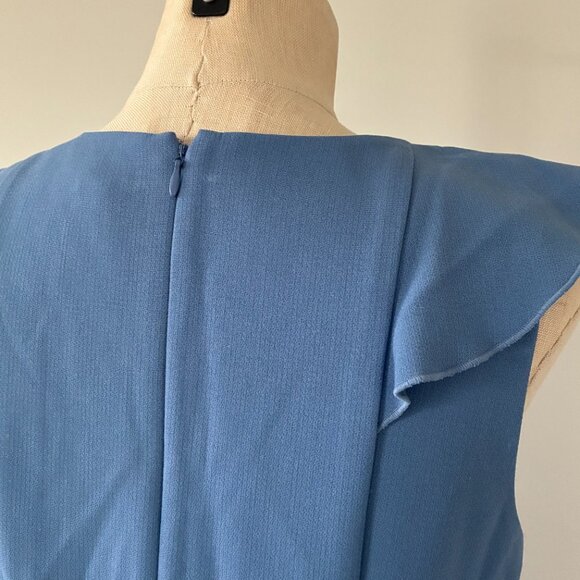 Ann Taylor Blue Double Weave Shift Mini Dress - Picture 5 of 11